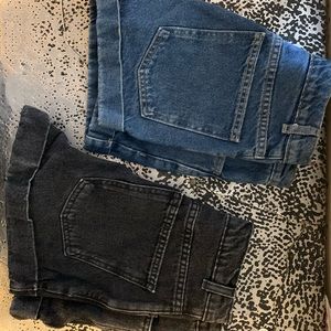 American apparel high waisted jean shorts bundle